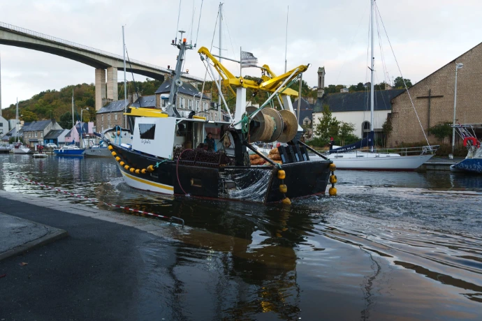 Bateau de pêche au port du Légué